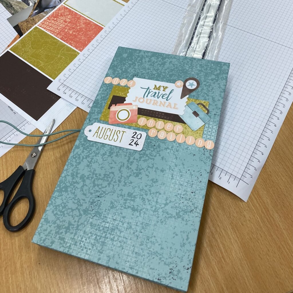 Kath's album cover from Scenic Route Kit from Stampin' Up!