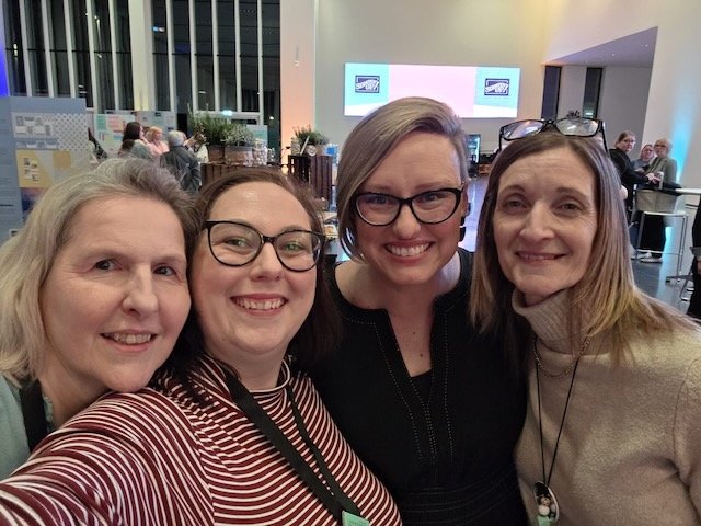 Bel, Helen & Kerry with Stampin' Up! CEO Sara Douglass 